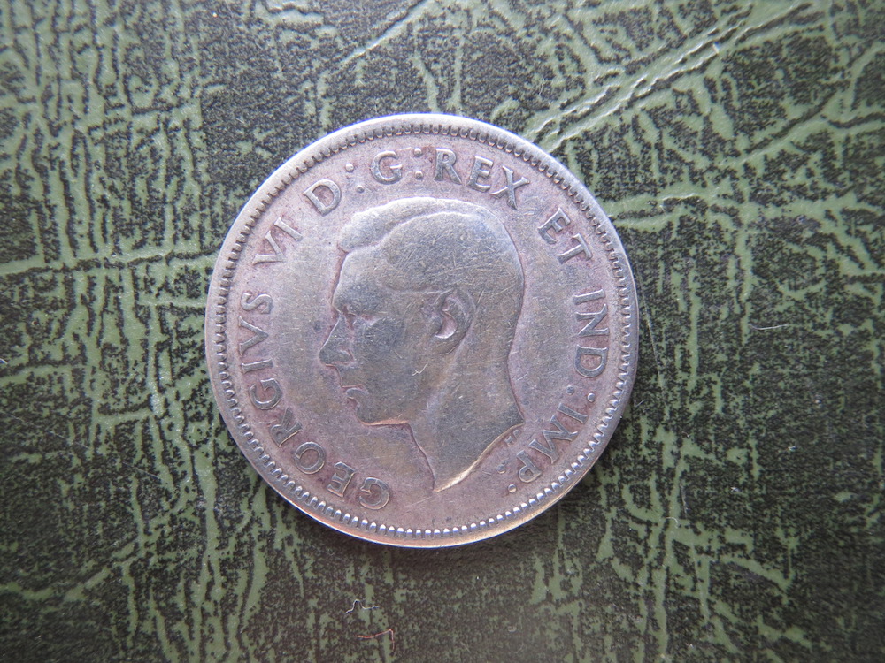 Canada, 25 cents, silver, King George VI, 1940 (C-CAN-01)