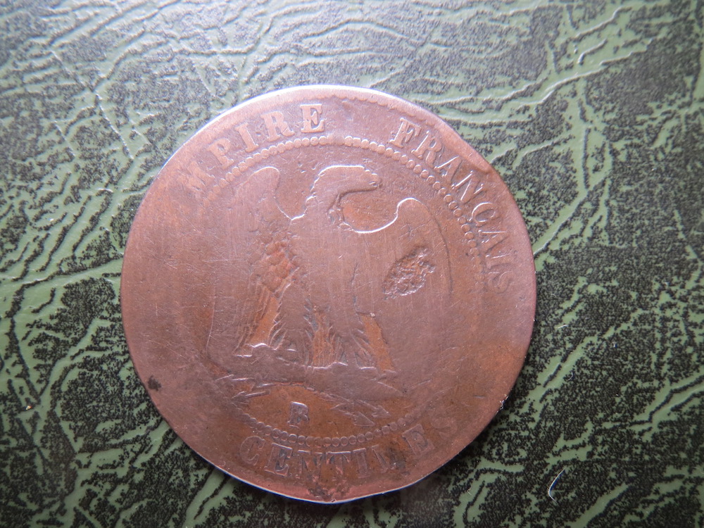 France, 10 cents, bronze, Napoleon, 1856 (C-FRA-01)