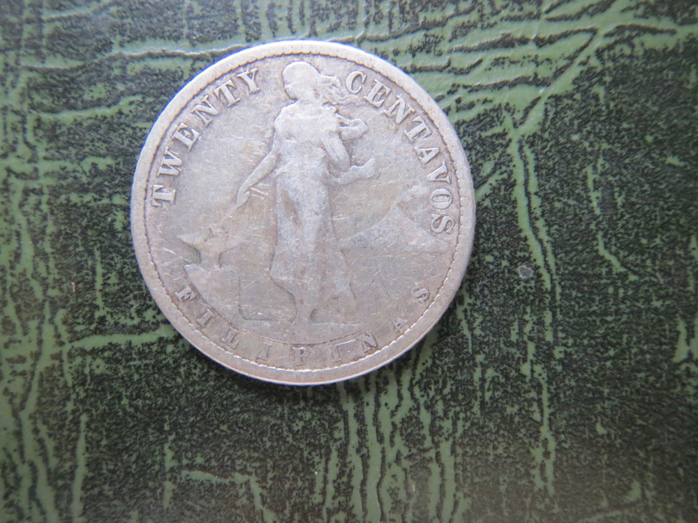 USA, Philippines, 20 centavos, silver, 1913 (C-USA-01)